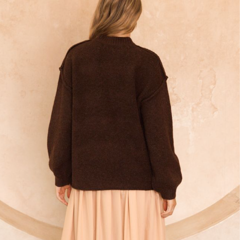 Mia Chocolate Knit