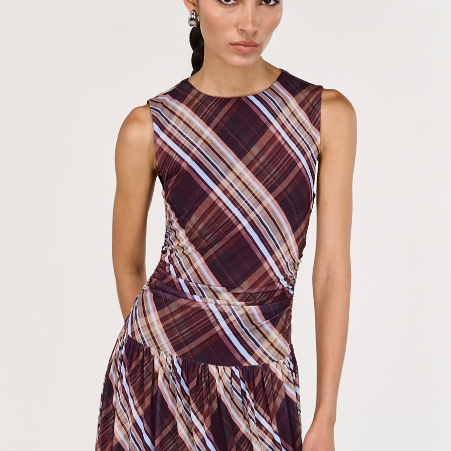 Arles Drop Waist Mesh Dress