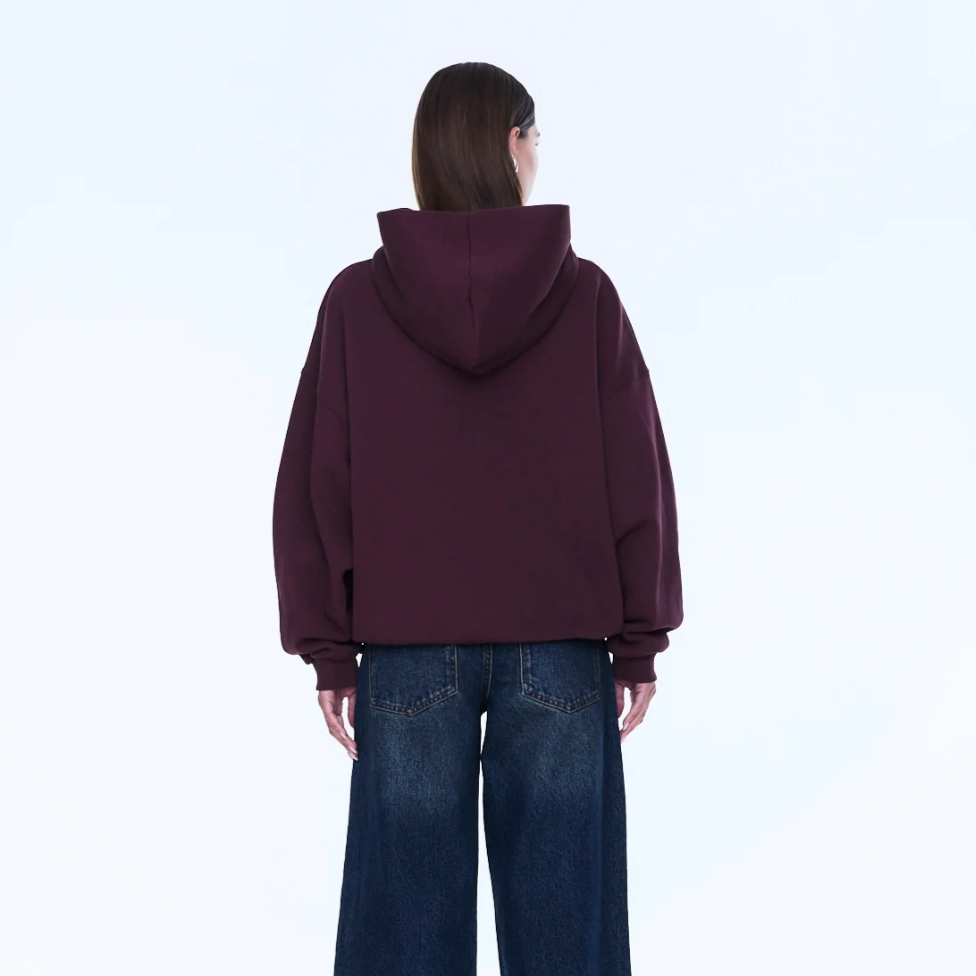 Cassie Oversized Hoodie - Deep Cherry