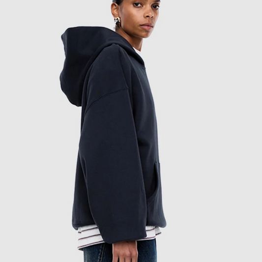 Cassie Overised Hoodie - Midnight