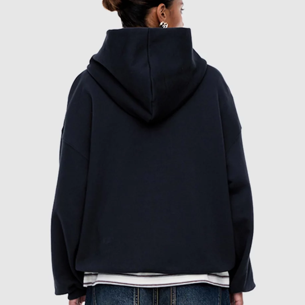 Cassie Overised Hoodie - Midnight