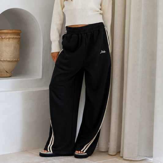 Parla Barrel Track Pant - Black