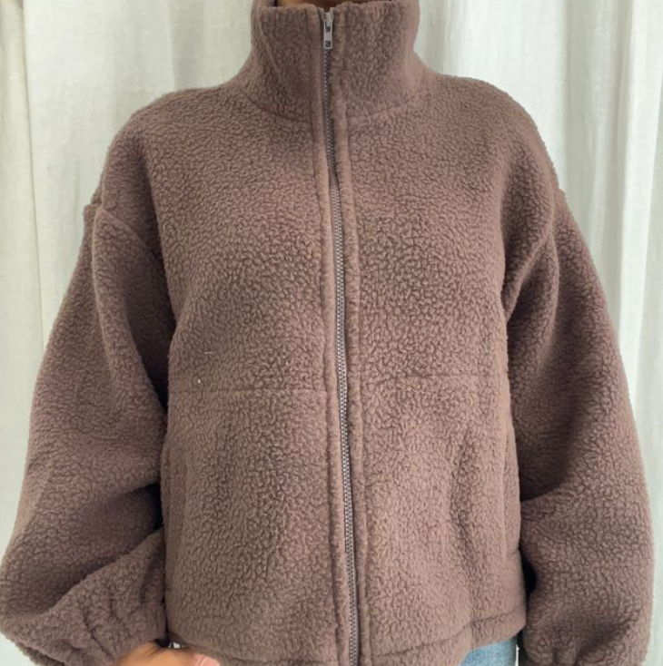 Teddy zip up jacket