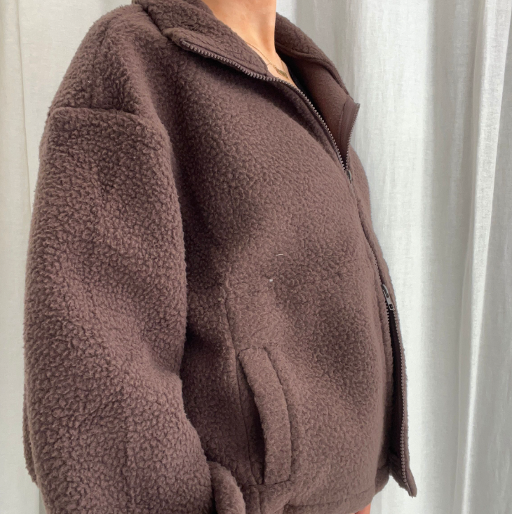 Teddy zip up jacket