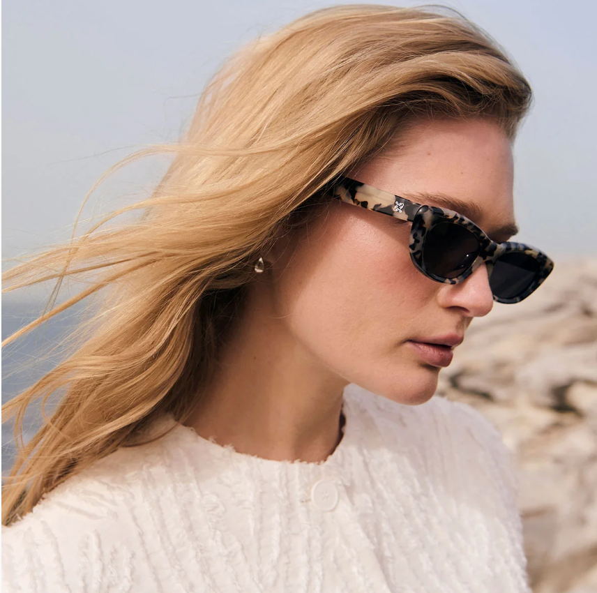 Sidelines Sunglasses - White tort