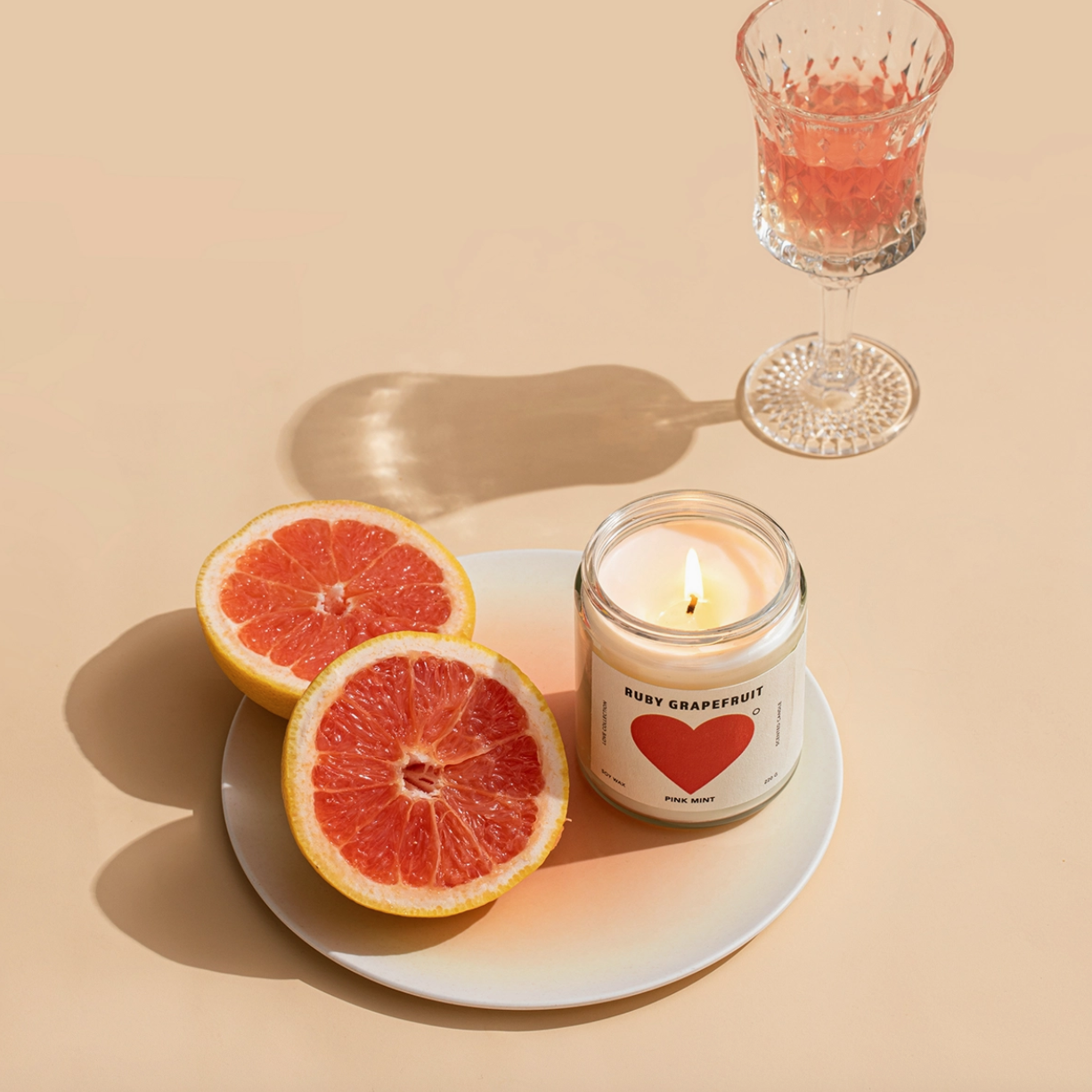 Ruby Grapefruit Soy Candle