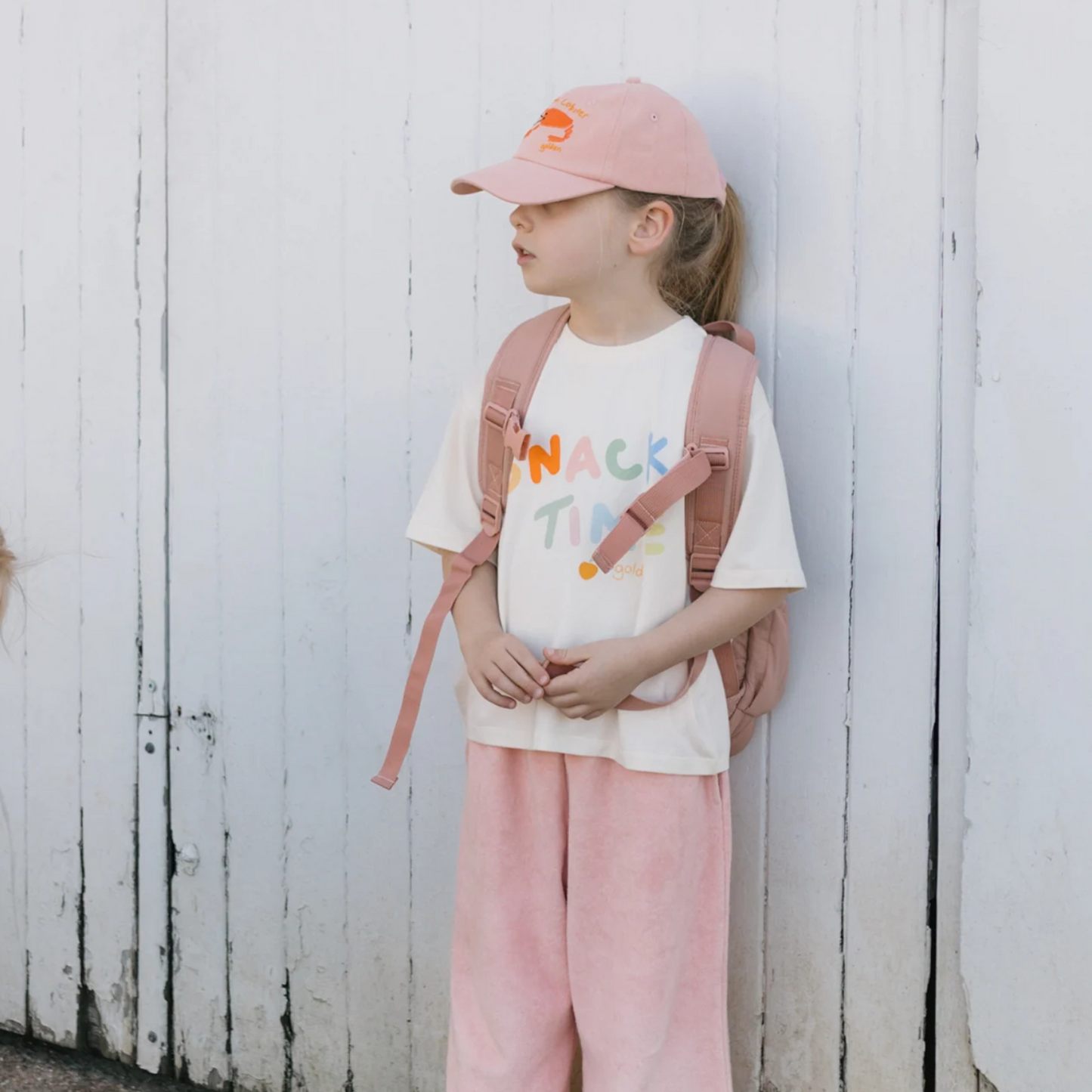 Snack Time Mid Sleeve Tee - Buttercream