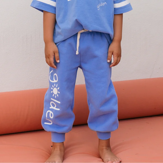 Golden Lounge Trackpants Pool Blue