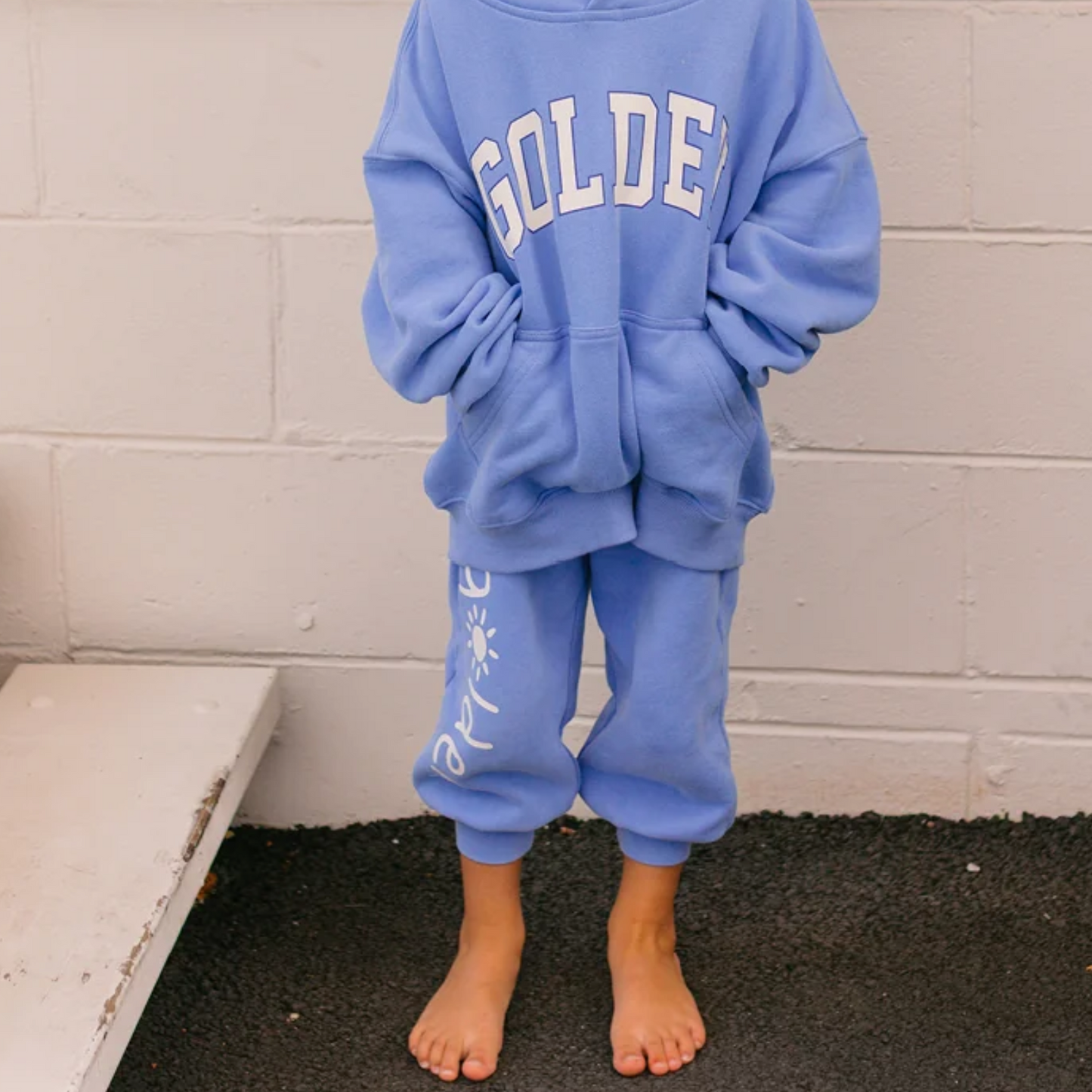 Golden Lounge Trackpants Pool Blue