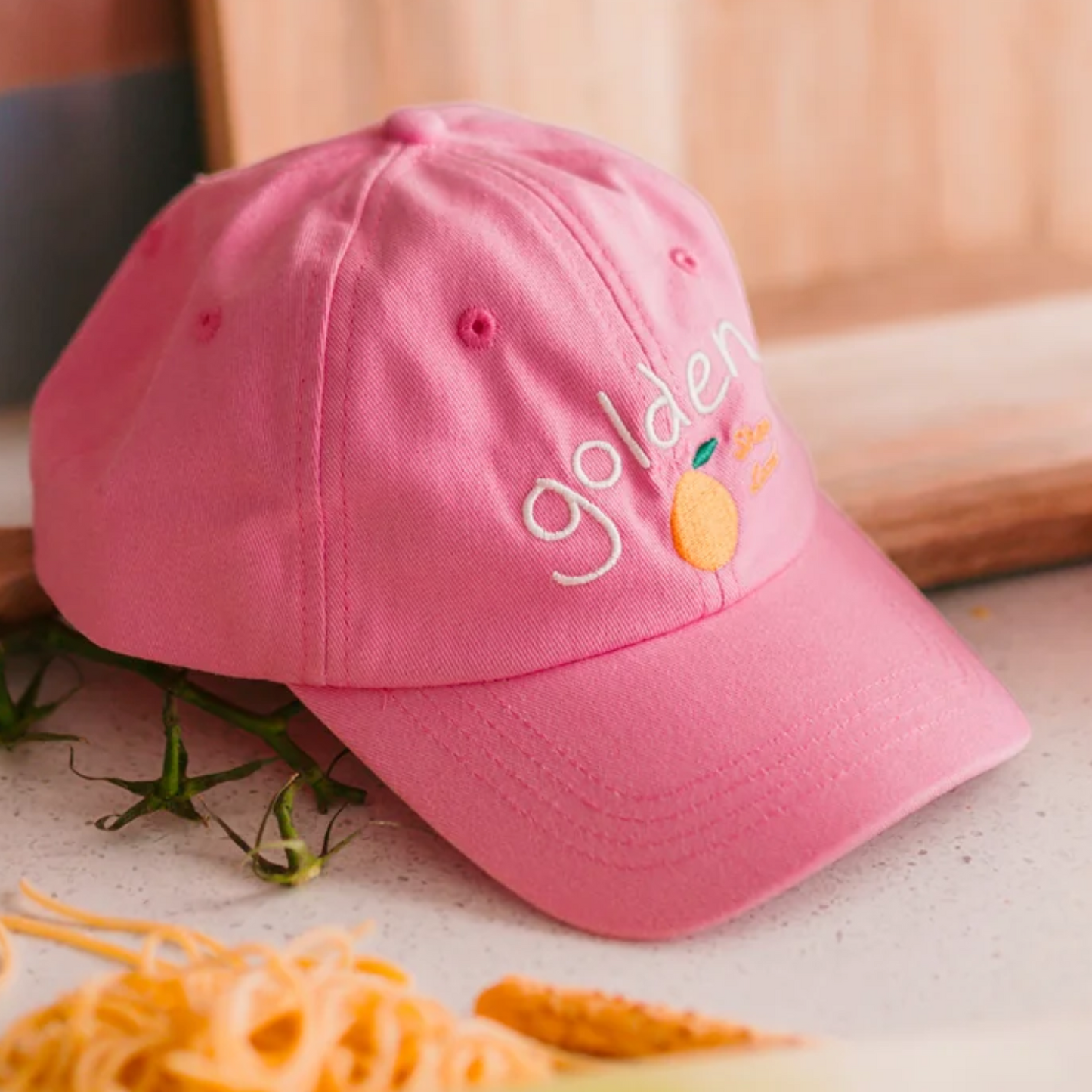 Golden Orange Cap - Bubblegum