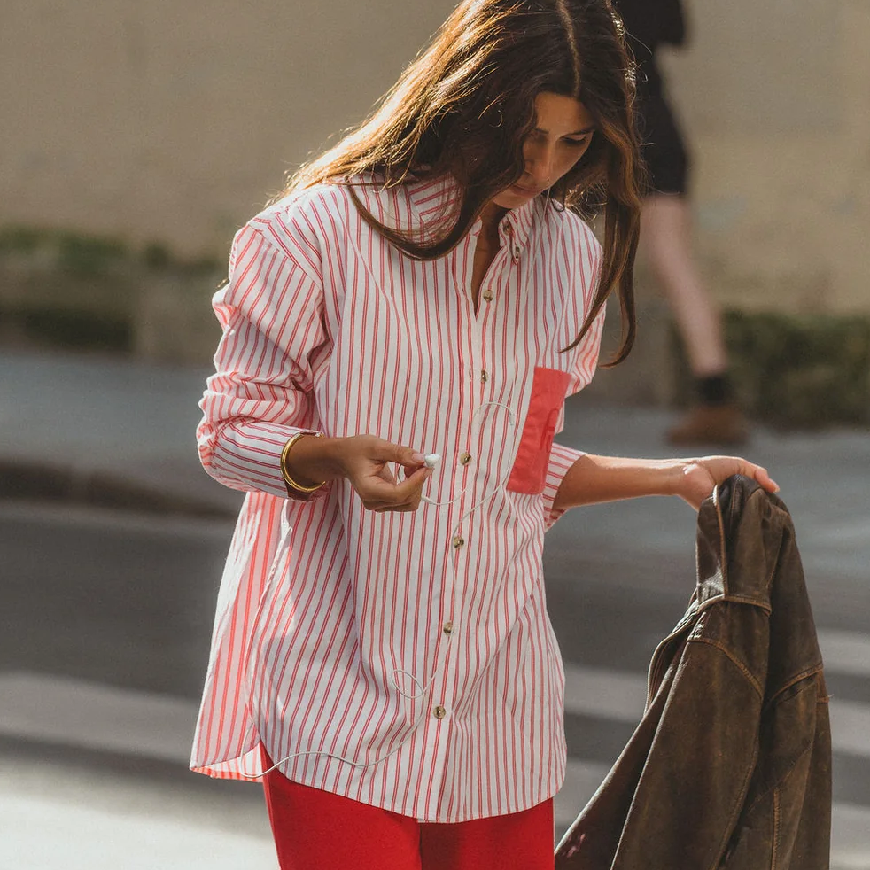 AJJA Shirt Red Stripe