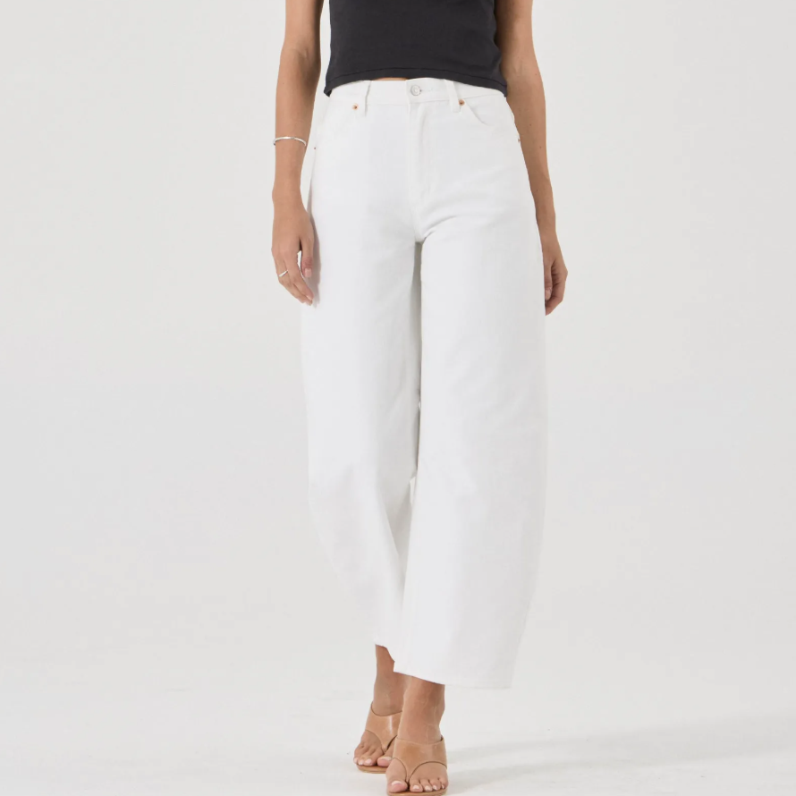 Gigi Barrel Jean - Vintage White