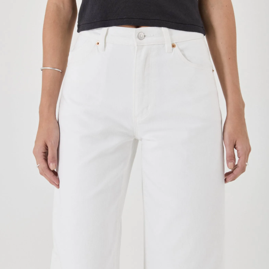 Gigi Barrel Jean - Vintage White