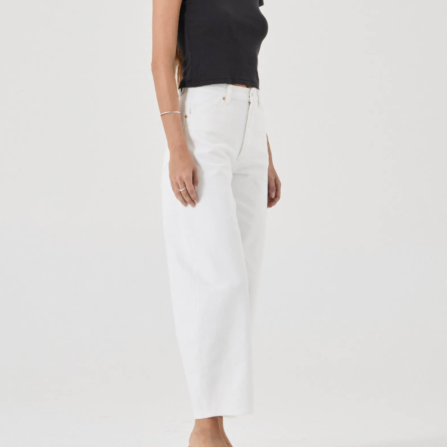 Gigi Barrel Jean - Vintage White