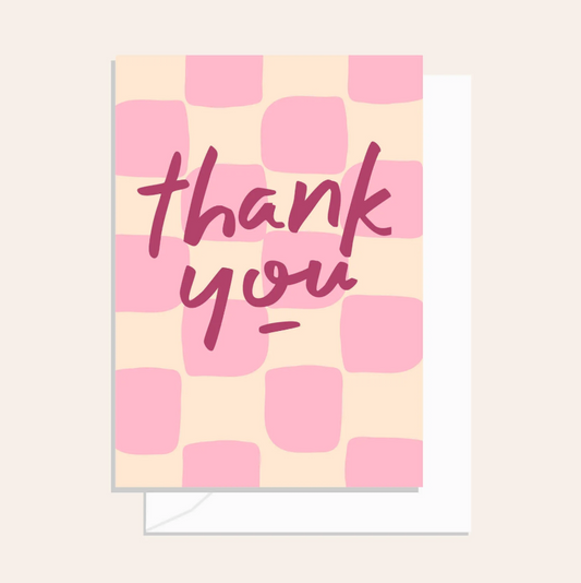 Greetings Card - Check Thank You