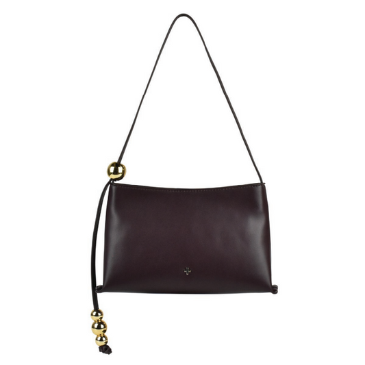 Bauble Shoulder Bag - Chocolate/Gold