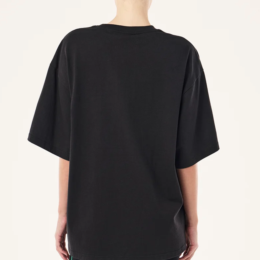 Current oversized tee in black