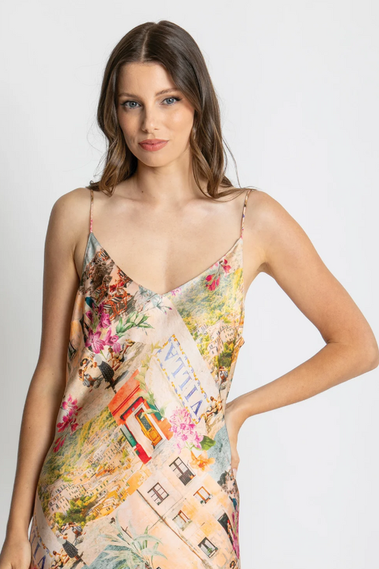 Selena Slip Dress - Capri