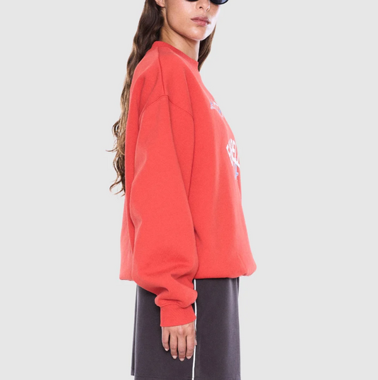 Mila Oversized Sweater - Vintage Red