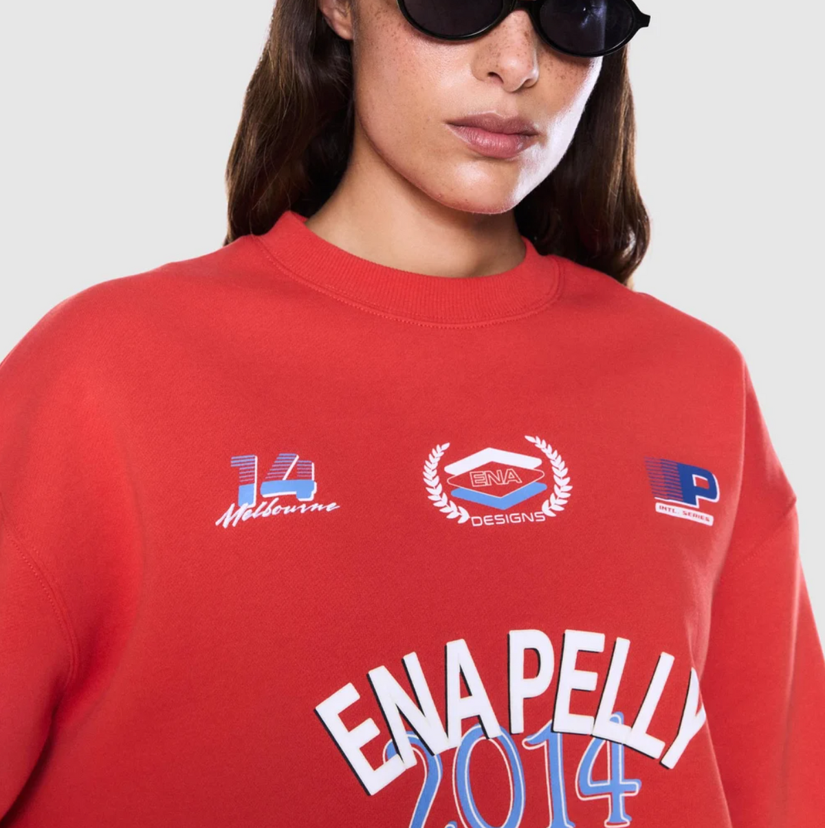 Mila Oversized Sweater - Vintage Red