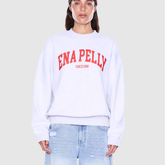 Mila Oversized Sweater - Marle White