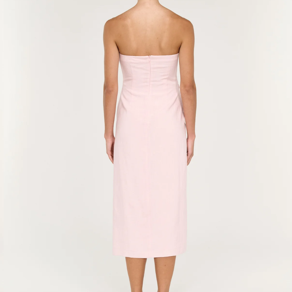 Avella Strapless Midi Dress