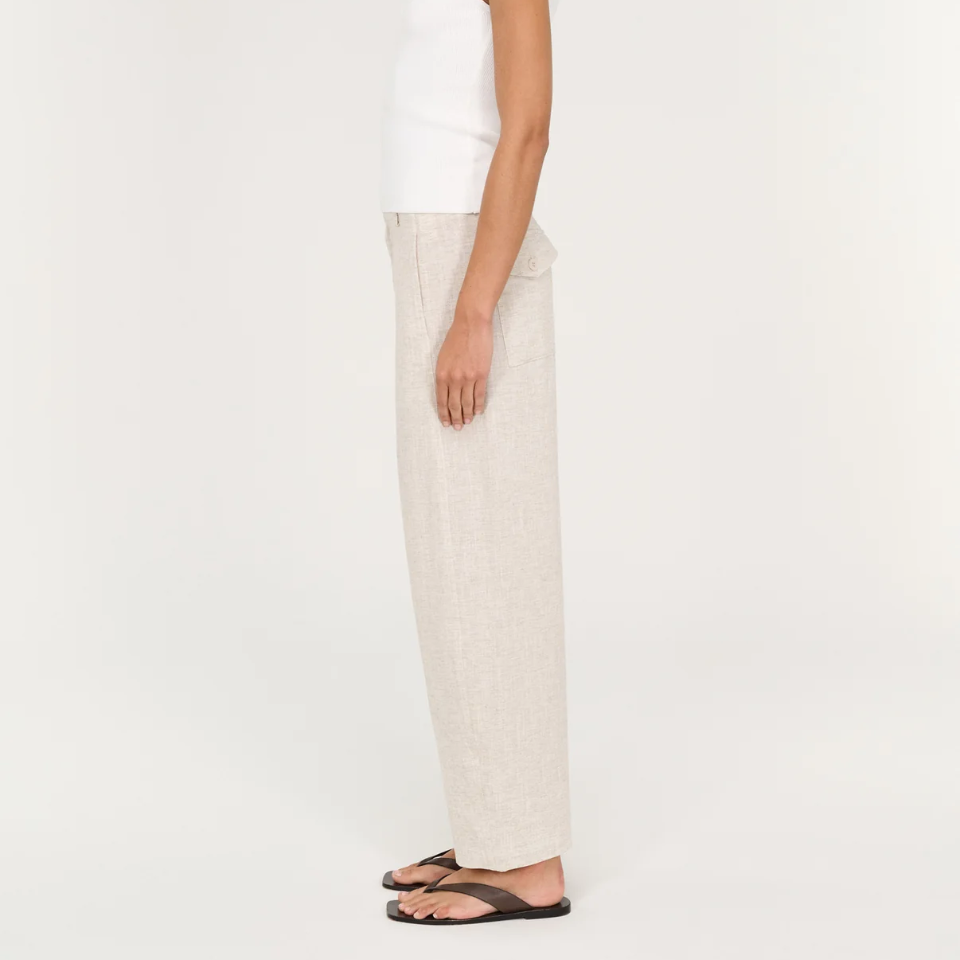 Neve Linen Barrel Leg Pant