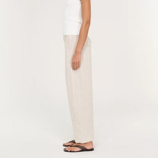 Neve Linen Barrel Leg Pant