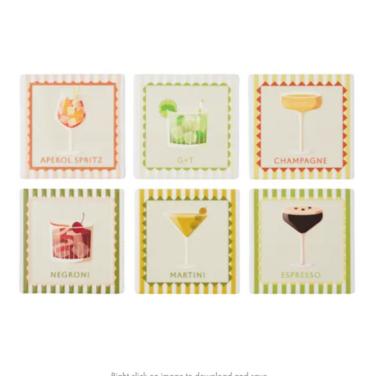 Aperitif Ceramic Coaster 10cm
