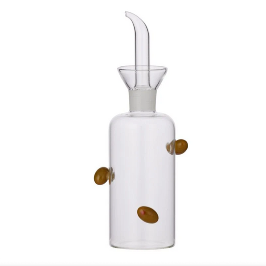 Gino Glass Oil Bottle 8x16cm Green Olive