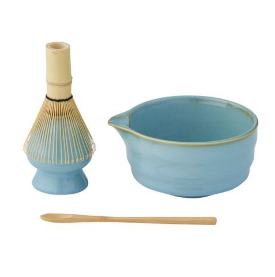 Osaka 4pc Cer Matcha Set - Sky