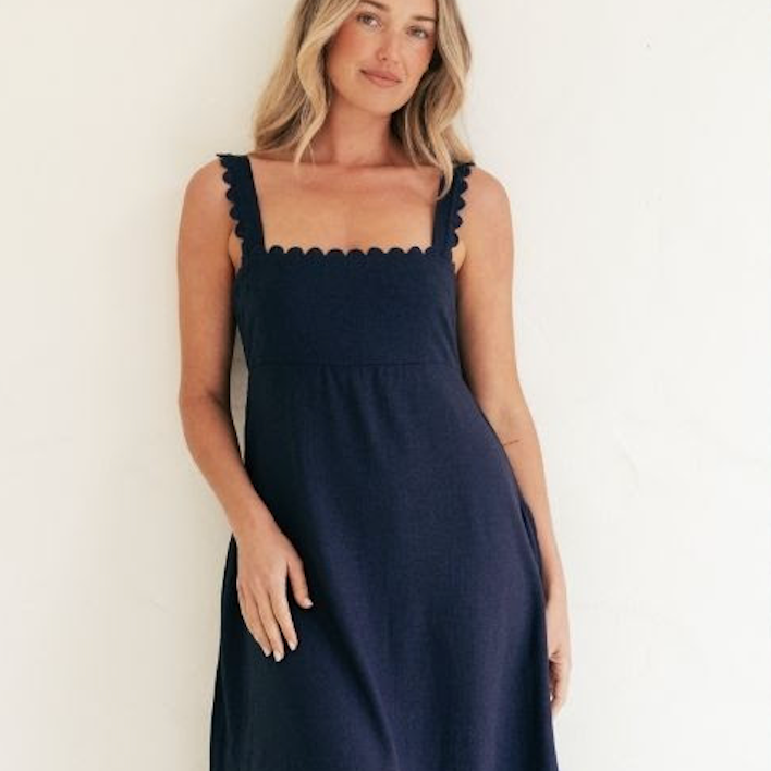 Allegra Dress - Navy