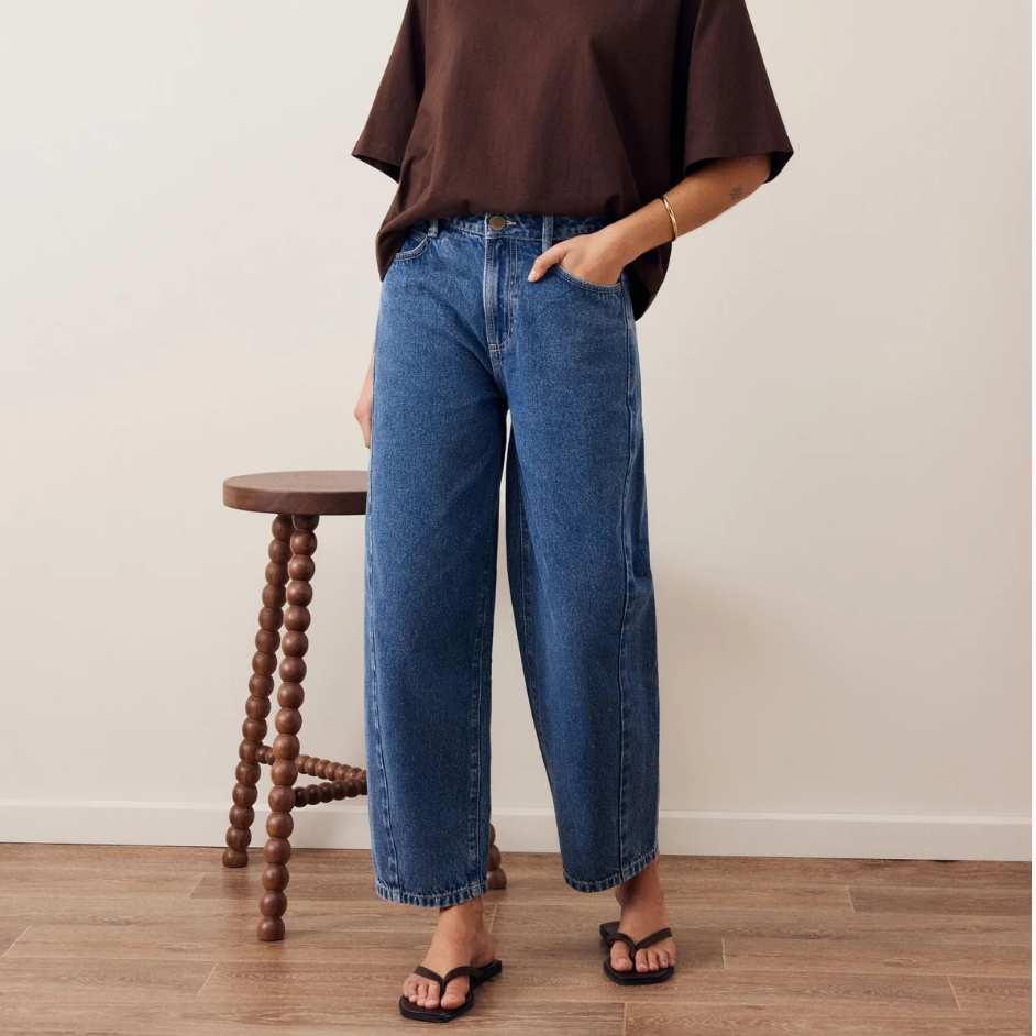 Leah Tapered Barrel Jean