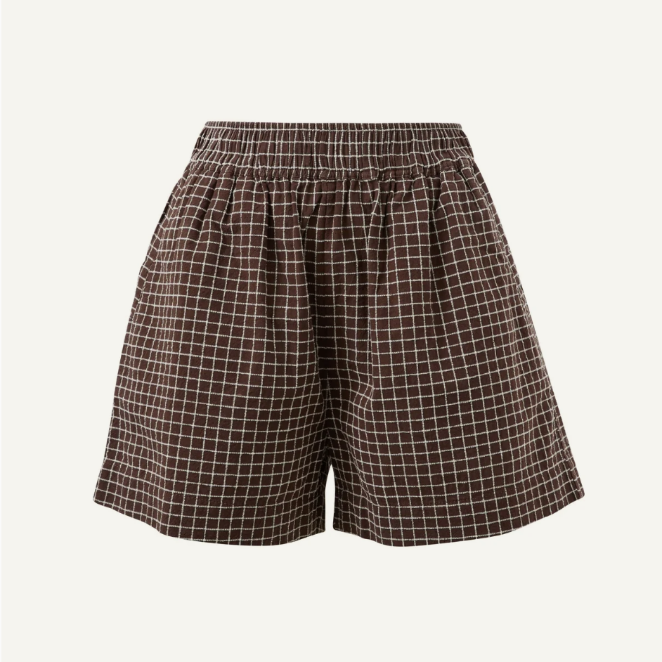 Mila Shorts - Choc Check