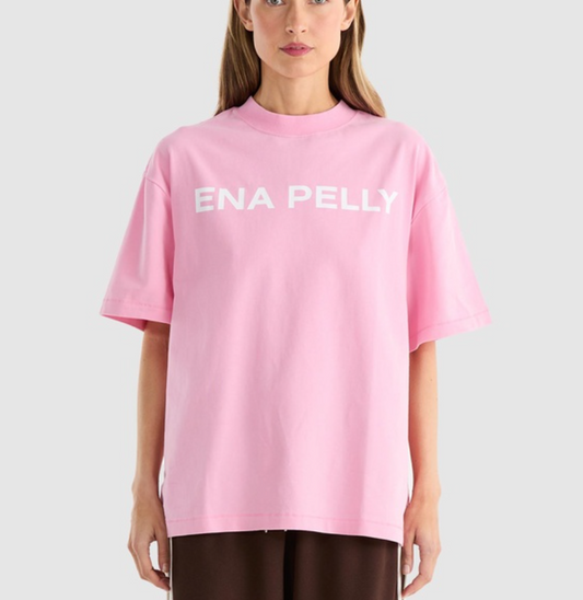 Chloe Oversized Tee - Washed Pink