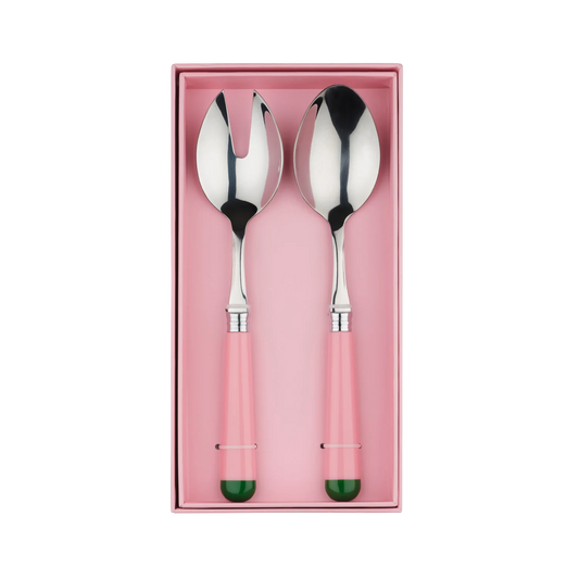 Salad Servers - Pink/Green