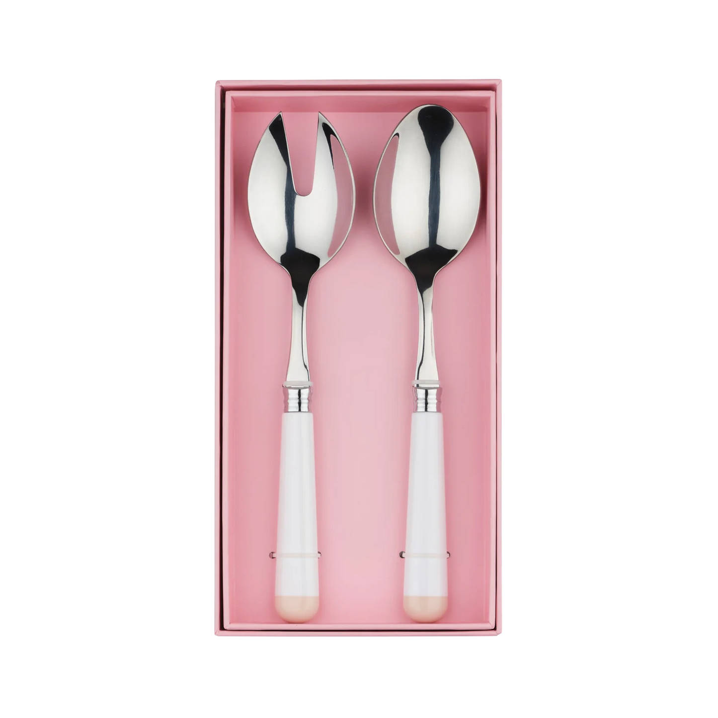 Salad Servers - White/Beige