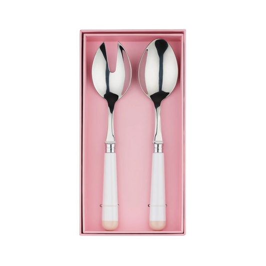 Salad Servers - White/Beige