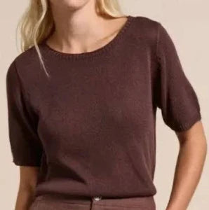 Summer Knit Tee - Chocolate