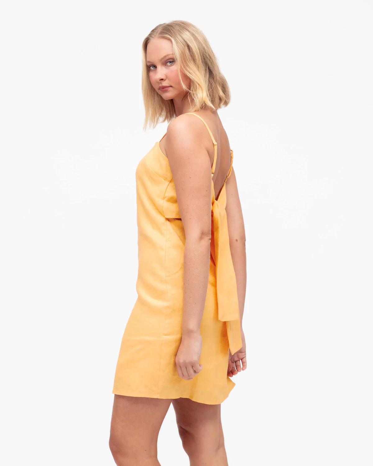 Lemon Cut-Out Mini dress