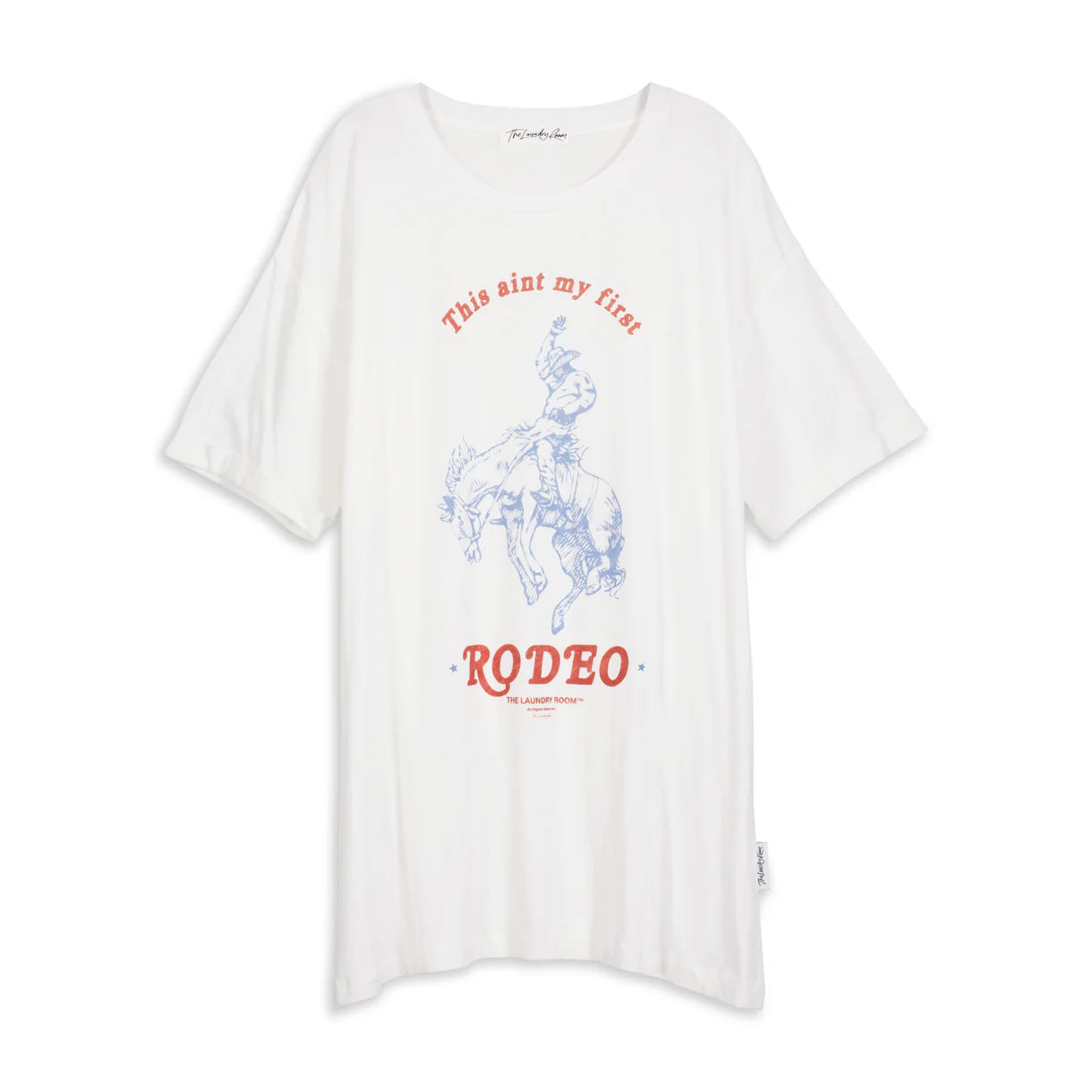 First Rodeo  Oversized Tee - White