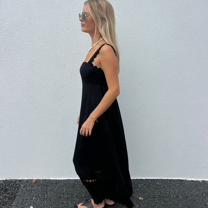 Allegra Maxi Dress - Black