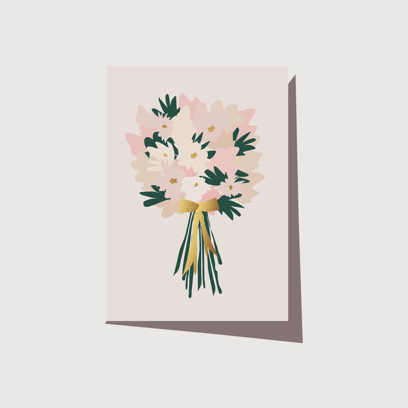 Greeting Card - Flower Bunch Cream