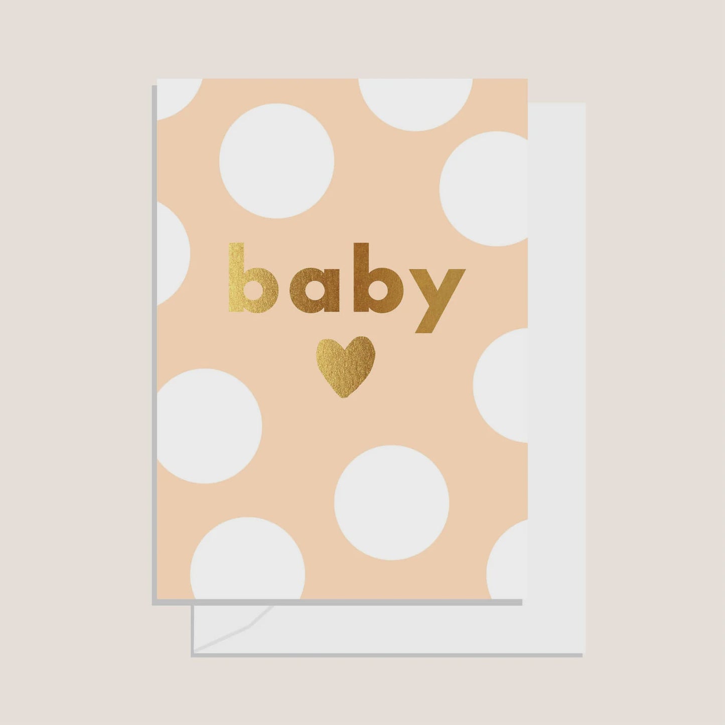 Greetings Card - Spots Baby Sand