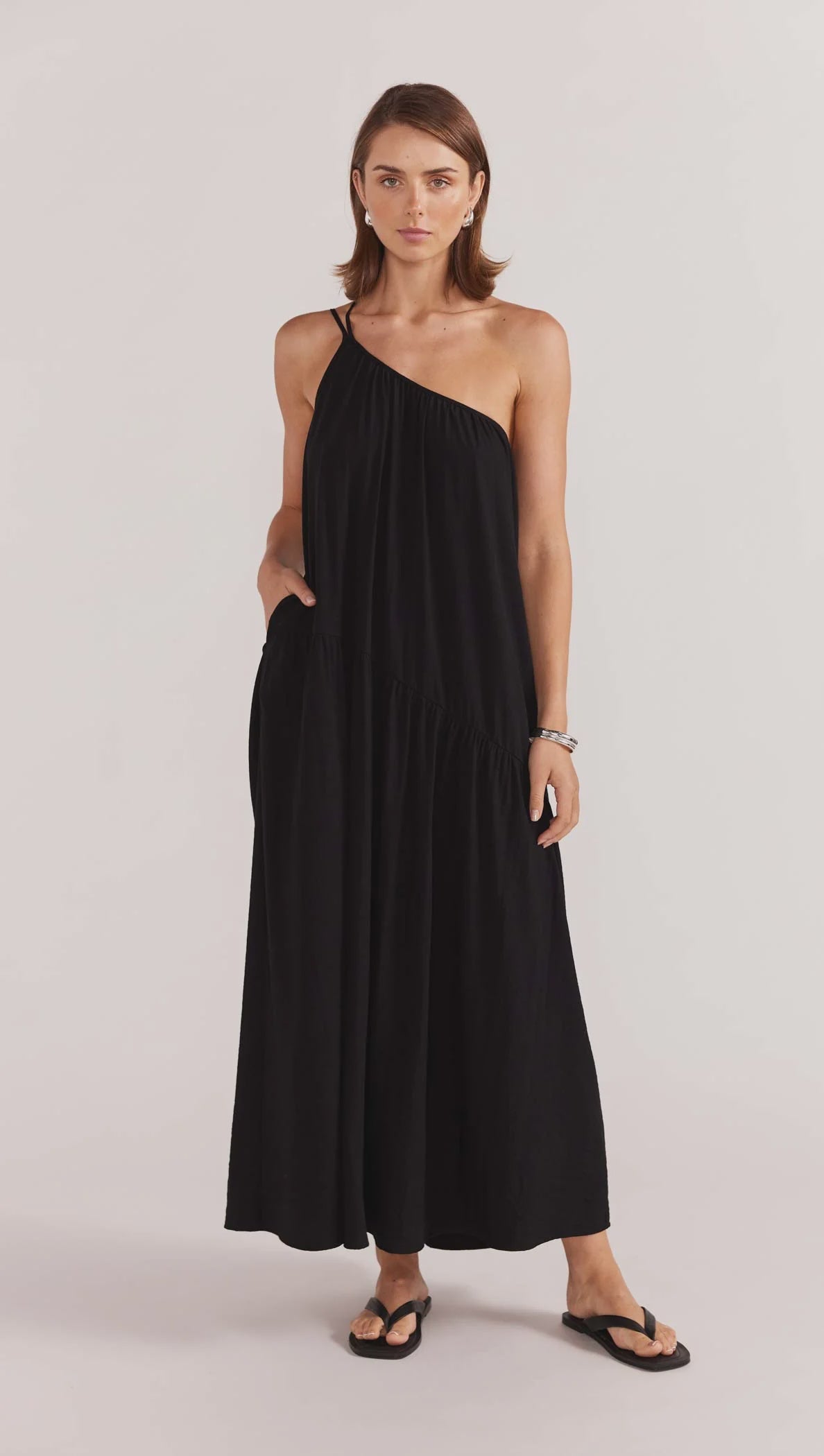 Eva One Shoulder Maxi dress