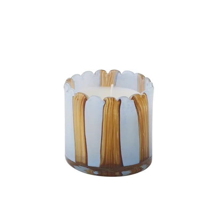 Billie Glass Candle - Sky/Tan - CLICK & COLLECT ONLY