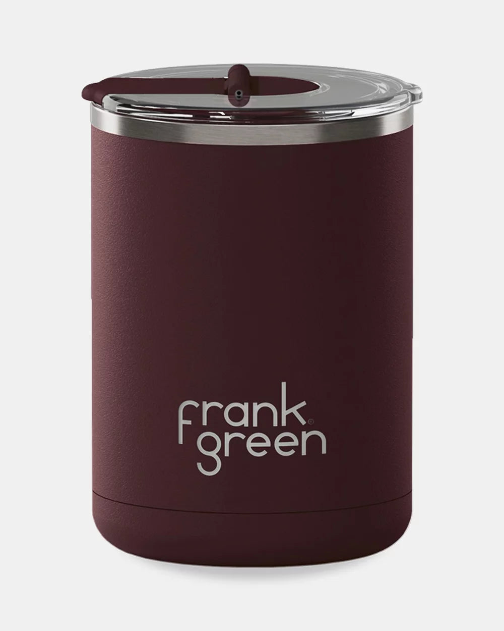 Frank Green - Chocolate 12oz Ceramic Coffee Cup with Hinged Screw Lid