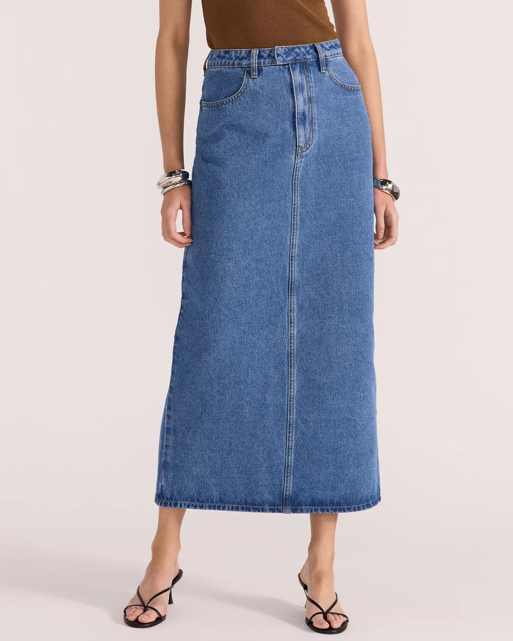 Alden Denim Maxi Skirt