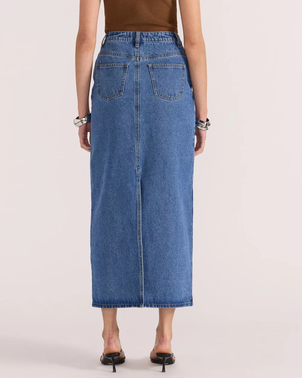 Alden Denim Maxi Skirt