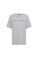 Asher Tee - Grey Marle/Black